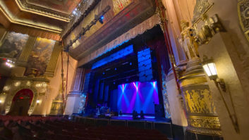 The massive Sphere Immersive Music system at New York City's Beacon Theatre. Photo: Mix.