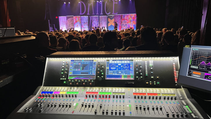 The Allen & Heath S5000 console currently on the road with Dance Gavin Dance.