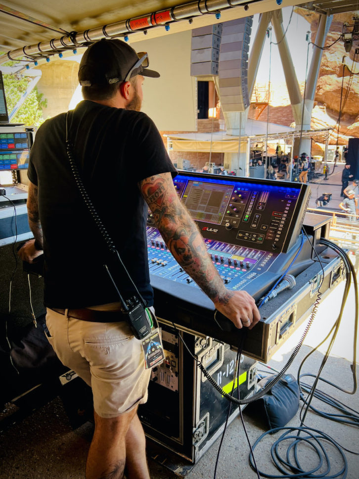 The band's itinerary recently had it play Colorado's famed Red Rocks Amphitheatre.