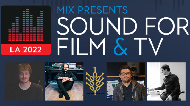 (l-r) Tom Marks, CAS (Re-Recording Mixer); Jason LaRocca (Scoring Mixer); Alfredo Pasquel (Music Editor, Mixer); and Thor Legvold (Sonovo Mastering) will appear at the ‘Using Dynamic Parametric EQ to Tame Large-Scale Mixing Projects’ panel.
