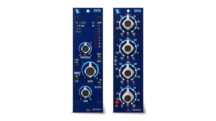 API's SV12 Compressor and SV14 4-band EQ 500 Series modules 