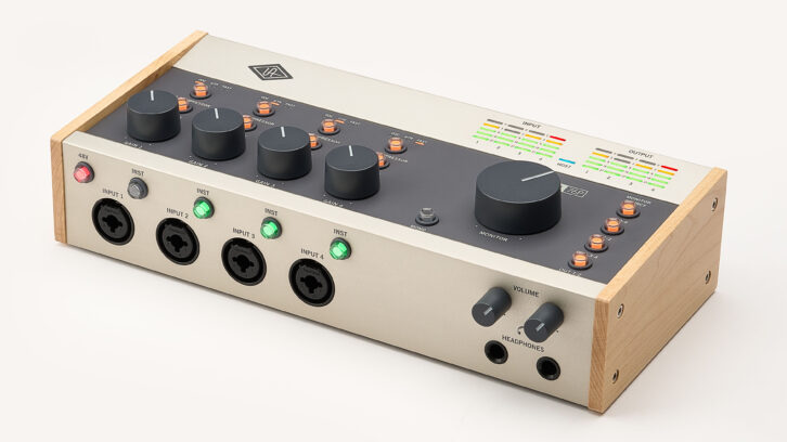 Universal Audio Volt 476P offers four mic/line/ instrument inputs with vintage preamp and compressor emulations.