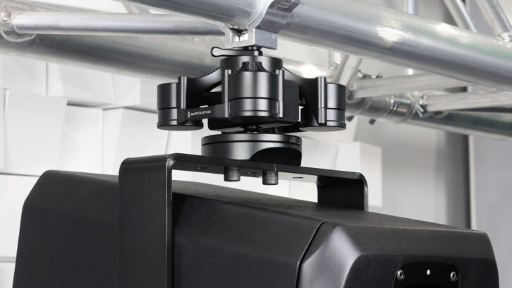 IsoAcoustics' new V120 Mount for wall and ceiling-mounted speakers 