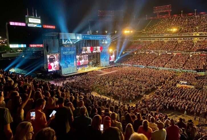 Clair Global’s Cohesion P.A. covered all 57,211 fans at the sold-out Nissan Stadium show in Nashville.