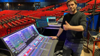 Antoine Guyonnard runs both FOH and monitors for L'Impératrice from an Allen & Heath S5000 desk.
