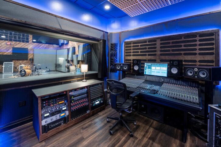 The new Studio A inside Atrium Audio.