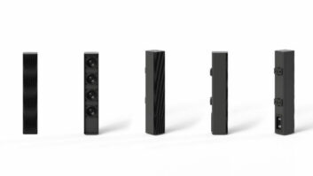 K-array's new GF42 miniature column loudspeaker (black)