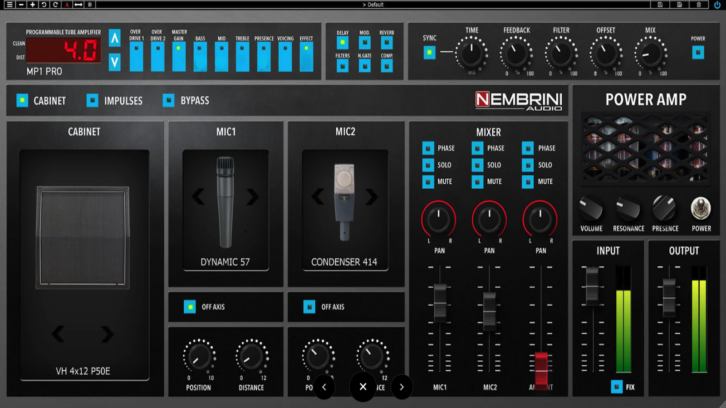 Nembrini Audio MP1 Pro Programmable Tube Guitar Amplifier Plug-in
