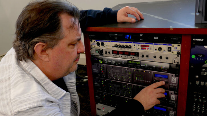 Kelly Pribble of Iron Mountain Entertainment Services captures legacy analog media through high-res Prism Sound ADA-8XR converters at 192 kHz, 24 bits. Photo: Kelly Pribble.