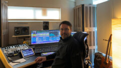 Kevin Madigan in Larrabee’s Dolby Atmos-equipped Studio 3.