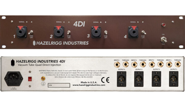 Hazelrigg Industries 4DI Four-Channel Tube DI