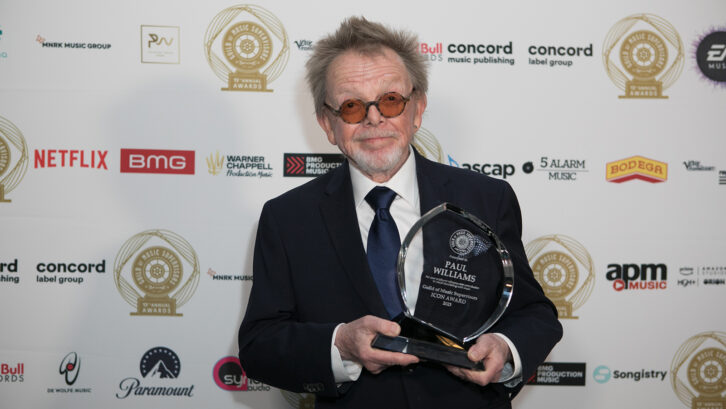 Paul Williams received the Icon Award at the 13th Annual Guild of Music Supervisors Awards.