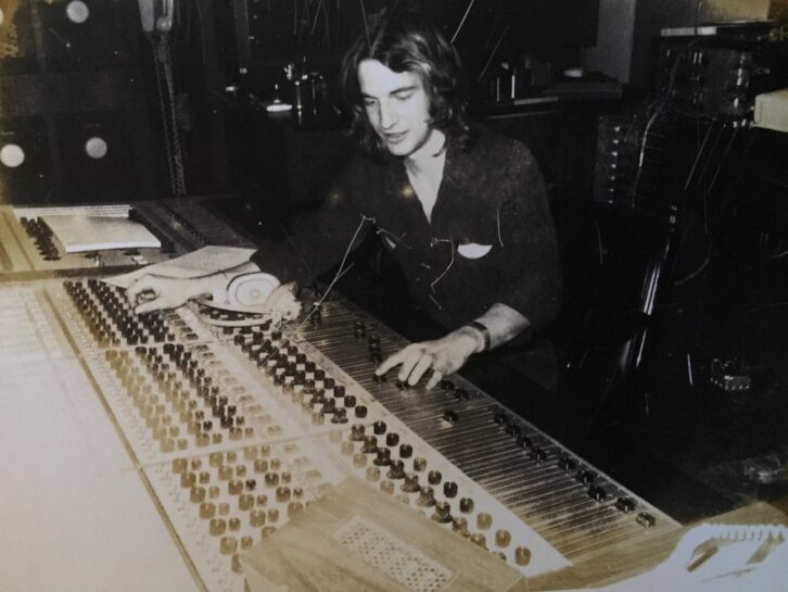 Engineer Thom Panunzio mixing at The Hit Factory in the mid-1970s. PHOTO: Courtesy of Thom Panunzio