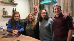 (l-r): Producer Alan Parsons, singer Brandi Rose, songwriter Jeff Morris, songwriter Steffie Antony Tjandra, engineer Noah Bruskin at the March 2023 ASSR Master Class.