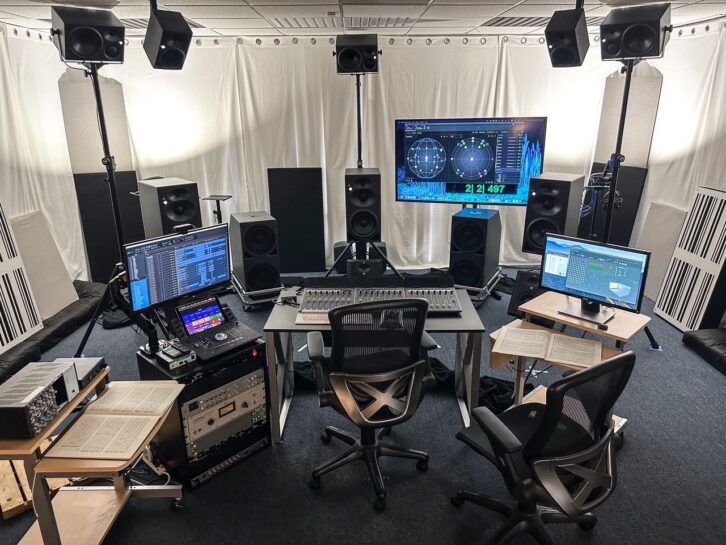 Herbert Waltl’s Sony RA360 and Dolby Atmos mix room at mediaHyperium is based around a Neumann KH Series monitoring system. PHOTO: Courtesy of Eric Schilling