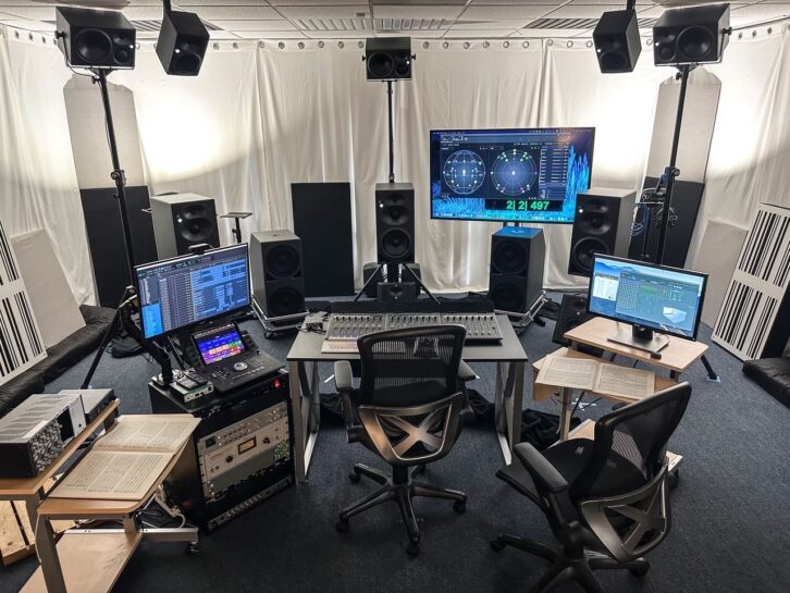 Herbert Waltl’s Sony RA360 and Dolby Atmos mix room at mediaHyperium is based around a Neumann KH Series monitoring system. PHOTO: Courtesy of Eric Schilling