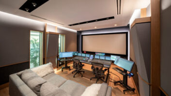 The Russ Berger–designed, Dolby Atmos–certified Paragano Studios in Los Angeles, based around a Meyer Sound Bluehorn monitoring system.