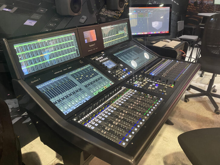 SSL's System T for Music — Solid State Logic's System T is a well-established mixing system in the broadcast world, but it's also readily adaptable to the quickly emerging immersive music world as well. The SSL booth has been packed with attendees checking it out all week.