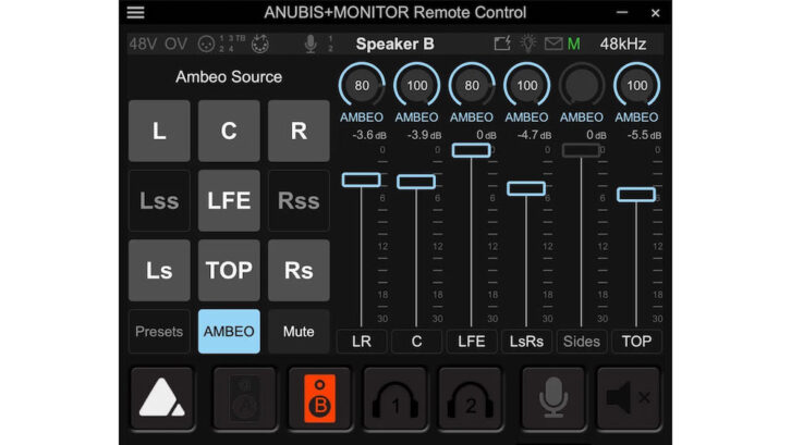 Sennheiser AMBEO 2-Channel Spatial Audio live renderer.