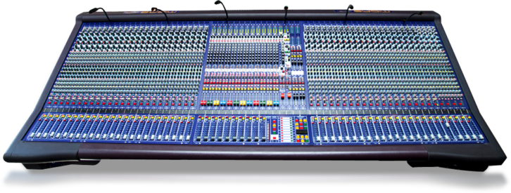 A venerable analog Midas Heritage live desk.