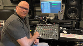 Rob Cavallo and his SSL BiG SiX console.