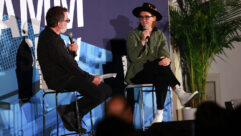 Dave Way (left) and Brandi Carlile (right) discussed production and more during their TEC Tracks session at the NAMM Show.