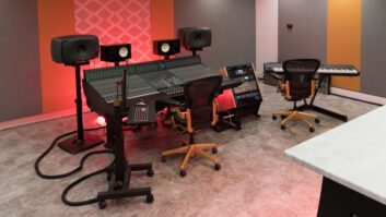 Inside Grand Bay Recording Studios.