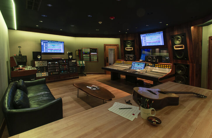 The updated Studio A control room, featuring a 48-channel API AXS console. PHOTO: Randy Powers