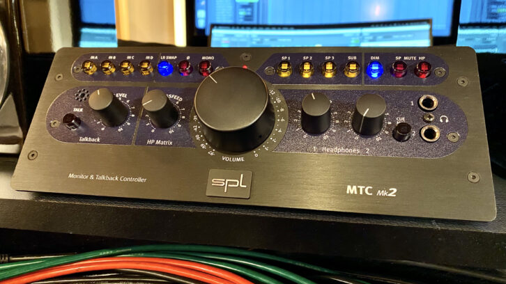 SPL MTC Mk2 Monitor Controller, being tested at Catalyst Recording in Charlotte, NC.