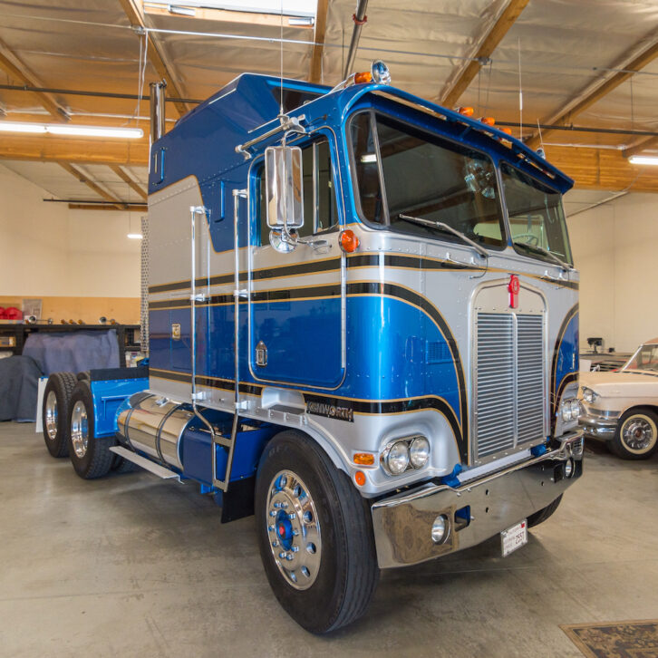 He's also given the once over to this now-immaculate 1979 Kenworth K100 truck.