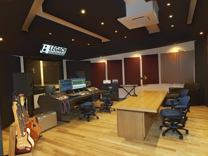 Legacy Soundworks’s control room. PHOTO: Tim Bonn, B&B Studios