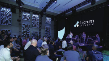 Fulcrum Acoustic had a demo room at InfoComm for the first time.