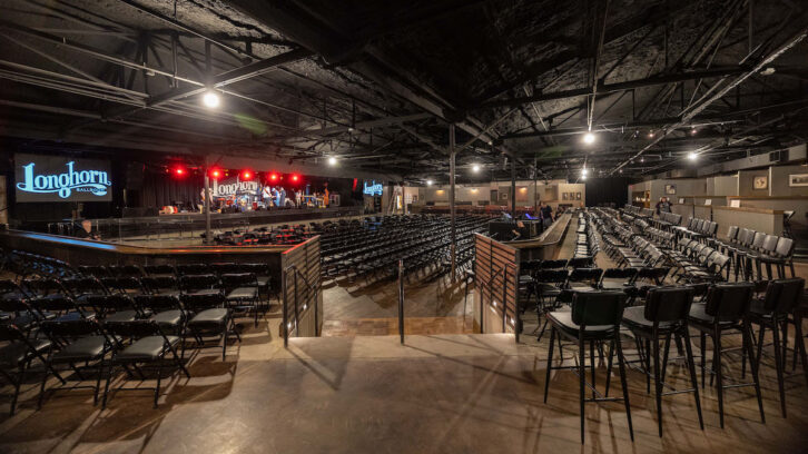 Following foreclosure and a near- complete gutting, Dallas’ legendary Longhorn Ballroom is back in business, complete with Yamaha desks and a Nexo P.A. Photo: Andrew Sherman.