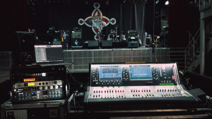 TDA Germany-provided two Allen & Heath dLive S5000 consoles for FOH and monitors on The Mission's recent tour.