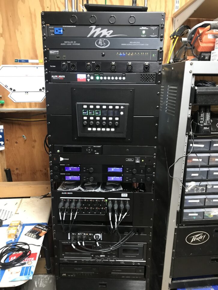 Audio Logic Systems went with Allen & Heath's AHM audio matrix processors in the venue's rack.