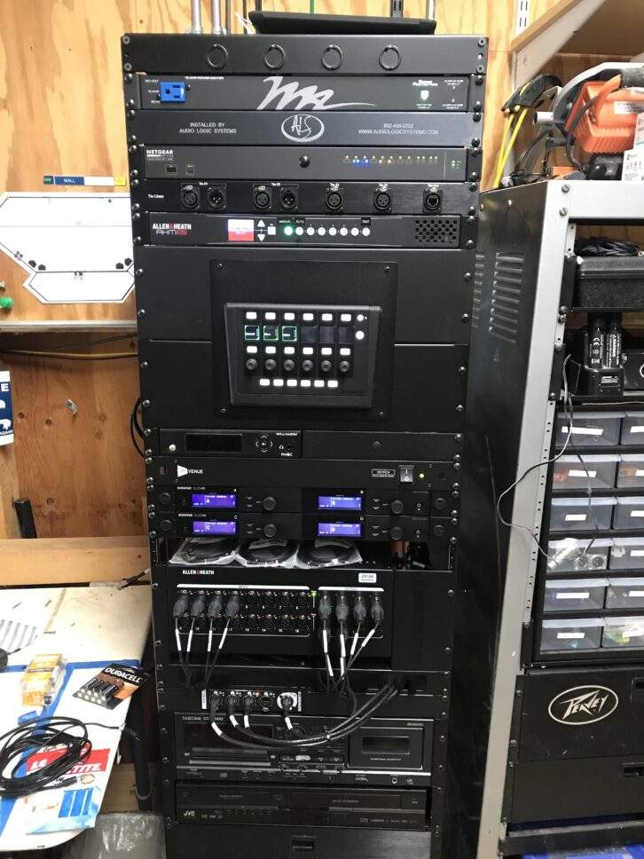 Audio Logic Systems went with Allen & Heath's AHM audio matrix processors in the venue's rack.