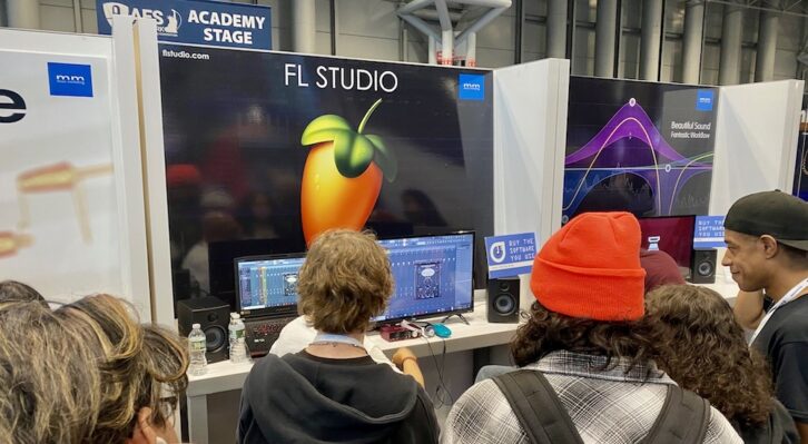 Fans flocked to check out the latest version of FL Studio at the show, offering stem separation and other new features.