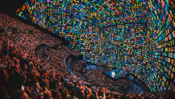 The 18,000-seat venue sports an integrated Holoplot setup with 1,600 speaker cabinets, each housing nearly 100 drivers. Photo: Rich Fury/Sphere.