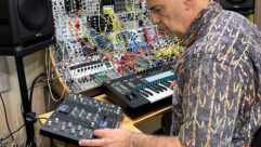 Chris Meyer’s expansive modular synthesis setup includes dozens of Eurorack synths, Focal speakers and SSL UC1 and Big Six hardware.