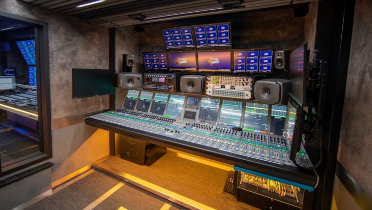 Inside the SuperSport IP1 4K/UHD IP-native OB truck.