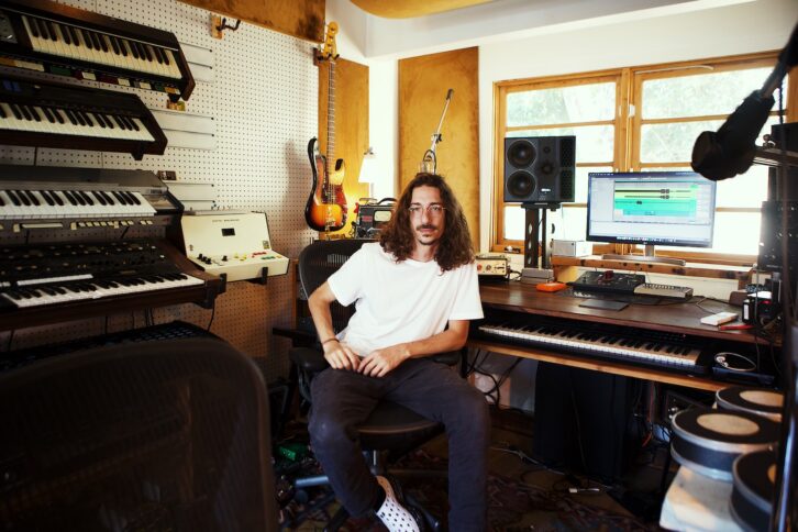 Musician, songwriter, producer and six-time Grammy nominee Carter Lang’s eclectic studio matches his song-creation methods. Photo: Nate Guenther