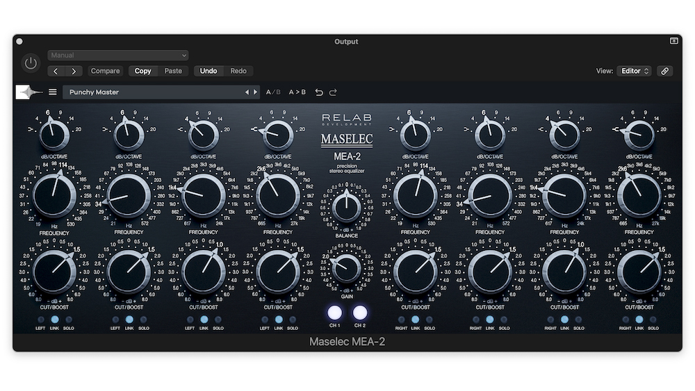 Relab Maselec MEA-2 Precision Stereo Equalizer Plug-in — A Mix 