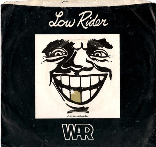 The cover of War's "Low Rider" single.