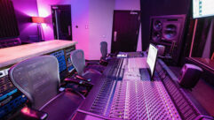 Control Room 1 at The Cutting Room’s West 24th Street facility, featuring Genelec 1234As and 7382A sub, as well as 8030Bs.
