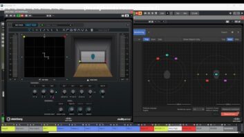Mixing objects and beds with the VST Multipanner in Nuendo 13.