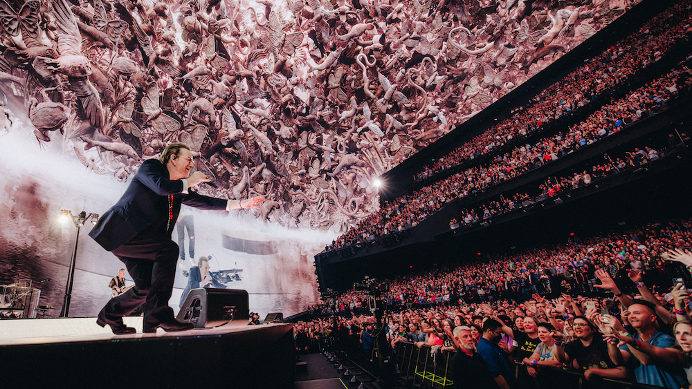 The long-awaited opening of MSG’s Sphere in Las Vegas featured U2 in a rock and roll multimedia spectacular, co-produced by producer Steve Lillywhite and mixed by the inimitable Joe O’Herlihy. Photo: Rich Fury.