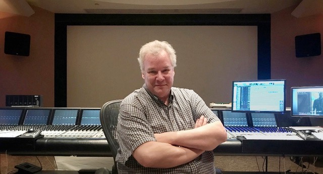 Re-recording Mixer Tom Fleischman, CAS, in front of the Avid S6 console at Soundtrack New York. Photo: Courtesy of Tom Fleischman