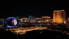 Sphere has an imposing presence on the Las Vegas skyline.