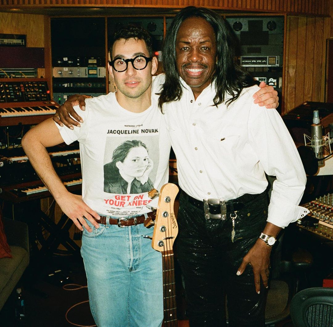 ...and with Verdine White, bassist and founding member of Earth, Wind & Fire. Photo: Laura Sisk.