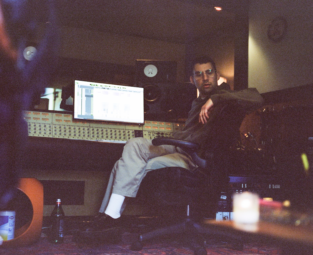 Antonoff in a familiar late-night pose. PHOTO: Alex Lockett
